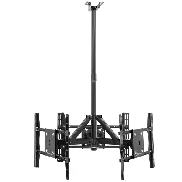 TV Deckenhalterung 32”- 63" bis zu 3x57kg für drei Bildschirme CPRO2L-3 Schwarz