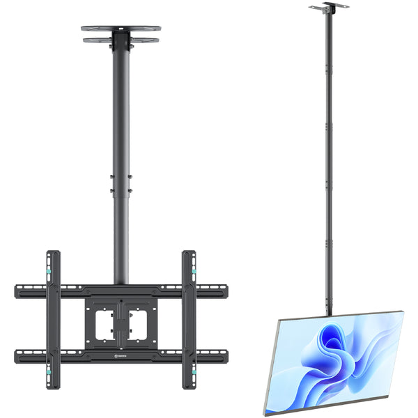 Deckenhalterung für TV 32"-80" max 68 kg, neigbar-drehbar, schwarz N2L