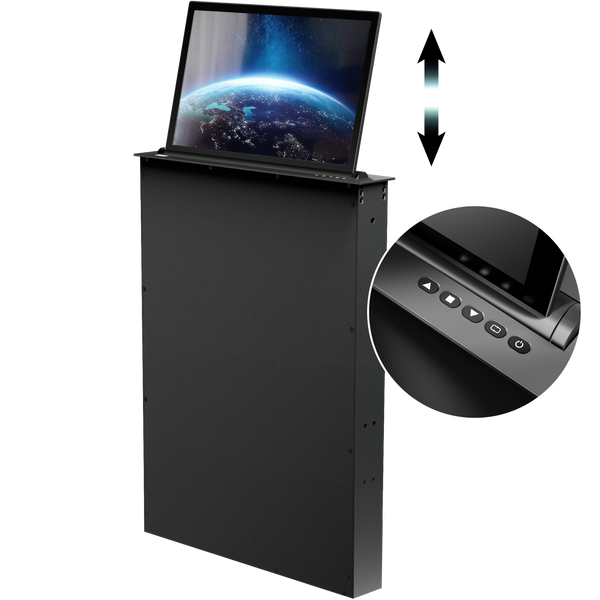 Elektrischer Monitorlift mit zwei integrierten Monitoren 15,6"/10,1" NWS-UM-D156B