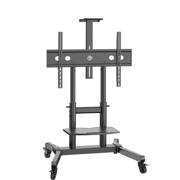 Mobiler TV-Ständer 50"-90", max. 100 kg, Neigbar, Schwarz TS1891