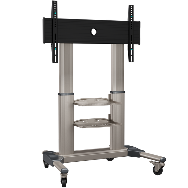 Mobiler TV-Ständer mit Halterung 40"-80", max. 65,5 kg, Champagner TS2771