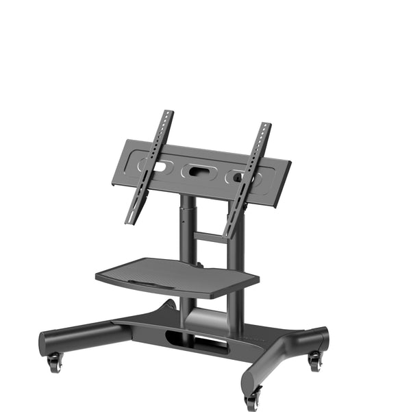 Mobiler TV-Ständer für Fernseher oder Interaktive Panels 32"-70", max. 45 kg, Neigbar, Schwarz TS1350