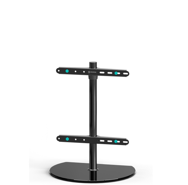 Tisch-TV-Ständer 32"-65", max. 35 kg, Schwenkbar, Schwarz PT2