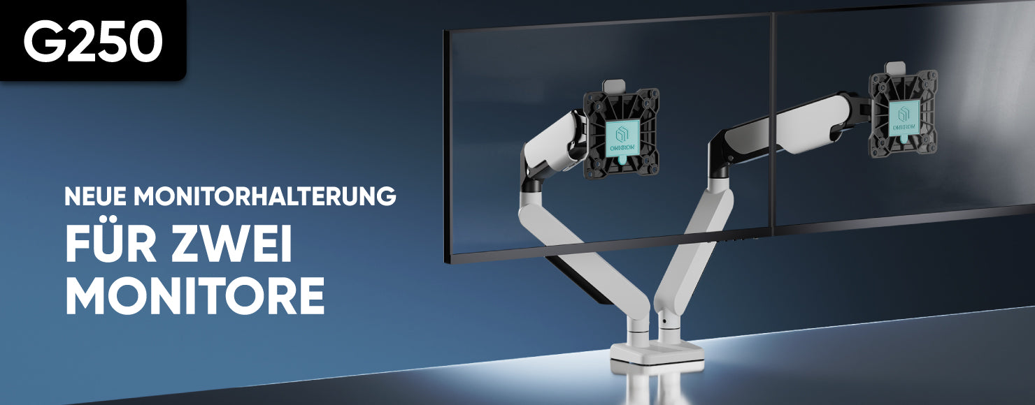 G250 Tischhalterung für zwei Monitore