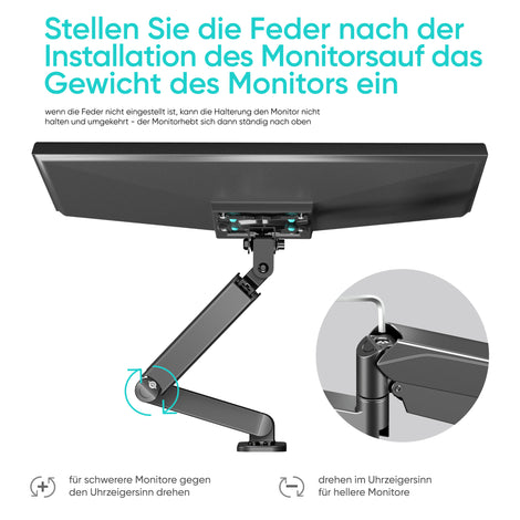 Monitorhalterung für 2x 13“-32“ Zoll schwenkbar neigbar G140 Schwarz