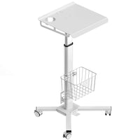 Mobiler Tisch mit Höhenverstellung max 8 kg, Weiß LMG30