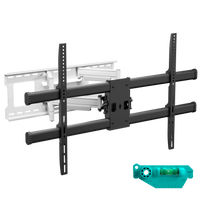 Vollbewegliche Wandhalterung für 42"-120", max. 100 kg, Weiß-Schwarz M10