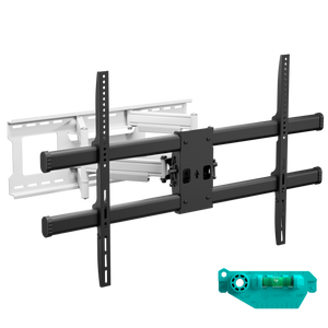 Vollbewegliche Wandhalterung für 42"-120", max. 100 kg, Weiß-Schwarz M10