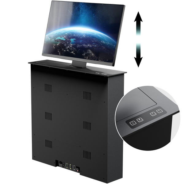 Elektrischer Monitorlift für Monitore bis zu 22" VESA bis 100x100 mit einem Gewicht bis zu 15 kg NWS-SC22