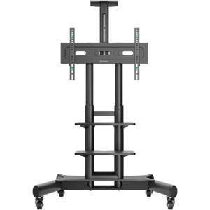 Mobiler TV-Ständer für Fernseher und Professionelle Displays 40"-70", max. 60,5 kg, Schwarz TS1552