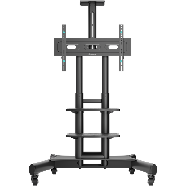 Mobiler TV-Ständer für Fernseher und Professionelle Displays 40"-70", max. 60,5 kg, Schwarz TS1552