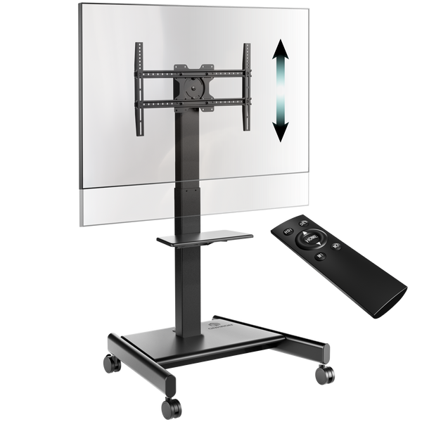 Motorisierter mobiler TV-Ständer für 43"–75", max. 70 kg, schwarz TS1552E