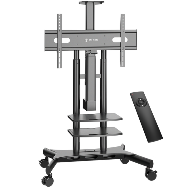 Motorisierter Mobiler TV-Ständer 50"-86", max. 105,9 kg, Schwarz TS1881E