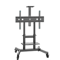 Mobiler TV-Ständer 50"-90", max. 100 kg, Neigbar, Schwarz TS1891