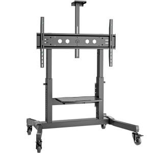 Mobiler TV-Ständer 50"-100", max. 130 kg, Neigbar, Schwarz TS1991