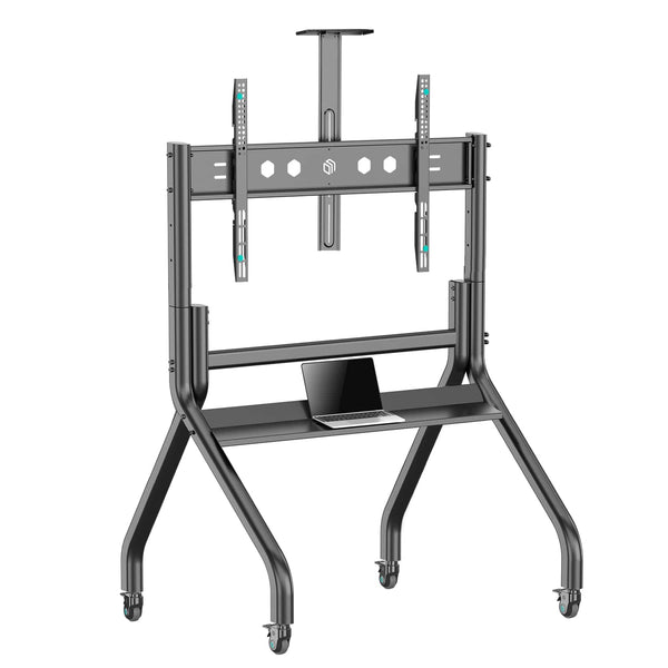 Mobiler TV-Ständer 60"-120", max. 150 kg, Schwarz TS2080