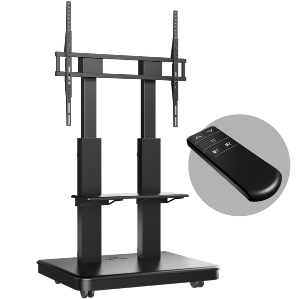 Motorisierter mobiler Ständer für TVs oder interaktive Panels 50"–120", max. 125 kg, schwarz TS2811E