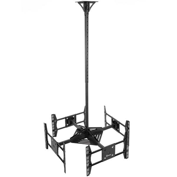 TV Deckenhalterung 32"-55" bis zu 4x36kg für 4 Bildschirme CPRO2L-4 Schwarz